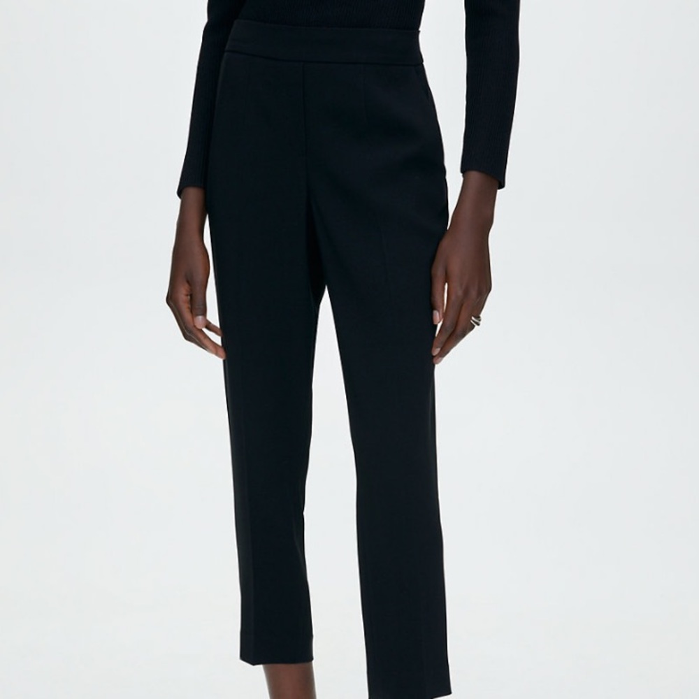 Babaton Conan Cropped Slim-Leg Trouser (Black, 8)
